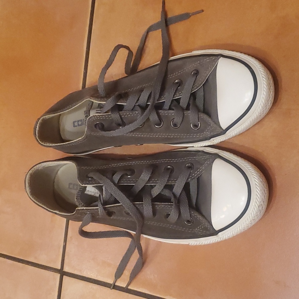 Converse Gray Low-Top Canvas Sneakers
